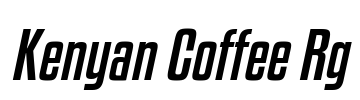 Kenyan Coffee Rg Font Image