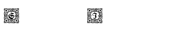 Schmuck-Initialen 1 Font Image