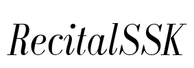 RecitalSSK Font Image