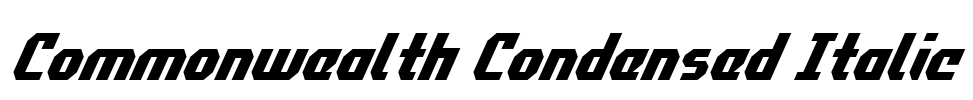 Commonwealth Condensed Italic