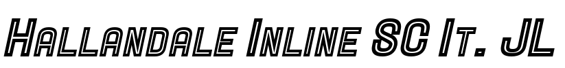 Hallandale Inline SC It. JL Font Image