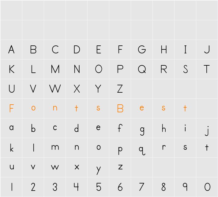 Primer Print Character Map