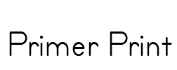 Primer Print Font Image