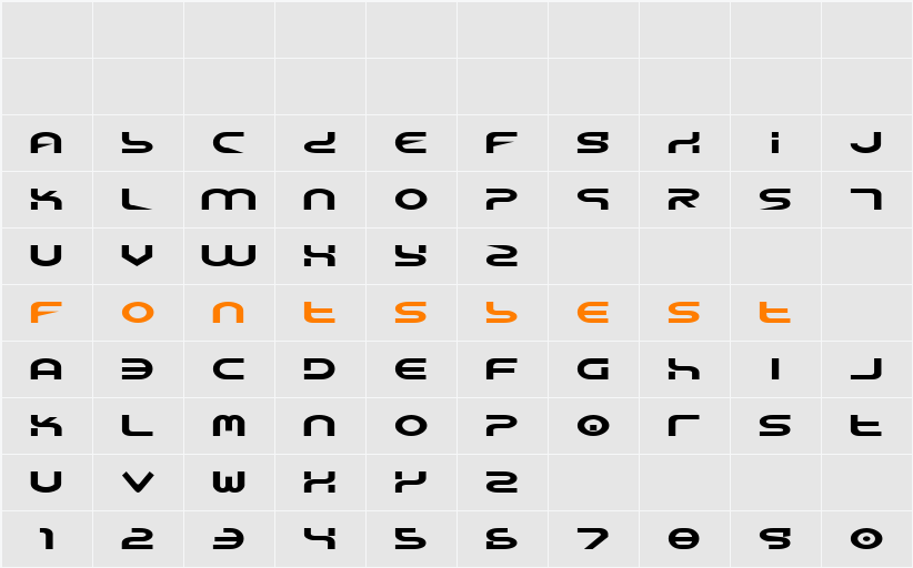 Yukon Tech Expanded Character Map