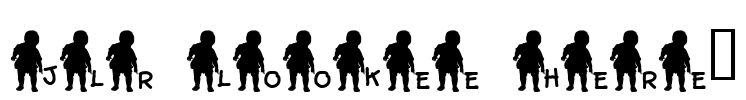 JLR Lookee Here! Font Image