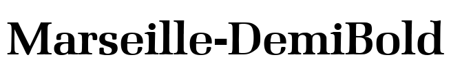 Marseille-DemiBold Font Image