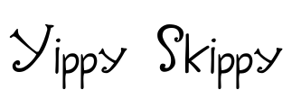 Yippy Skippy Font Image