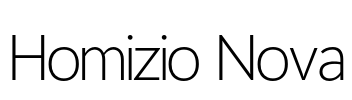 Homizio Nova Font Image