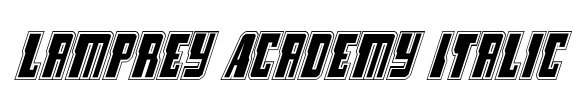 Lamprey Academy Italic Font Image
