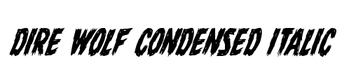 Dire Wolf Condensed Italic