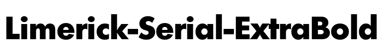 Limerick-Serial-ExtraBold Font Image