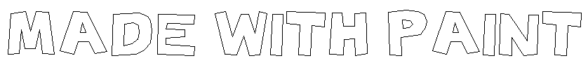 Made with Paint Font Image