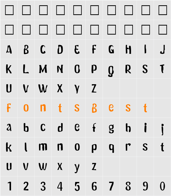 142-CAI978 Character Map