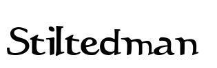Stiltedman  Font Image