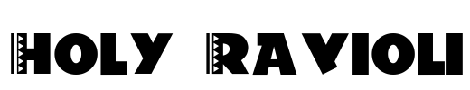Holy-Ravioli Font Image