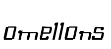 Omellons Font Image