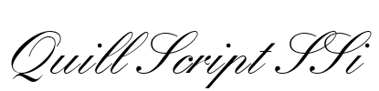 Quill Script SSi Font Image