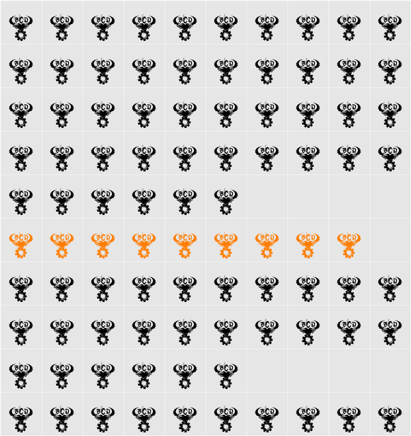 Prozac Buzz Character Map