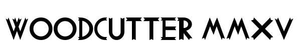 Woodcutter MMXV Font Image