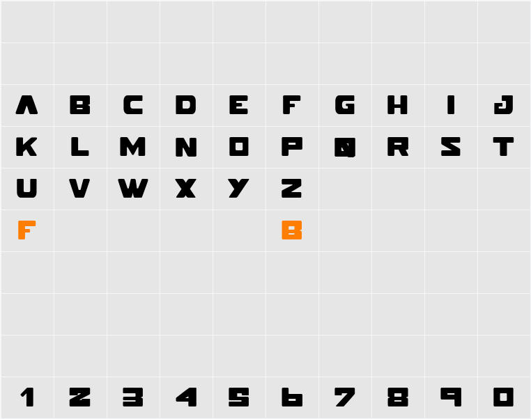 POKERFACE Character Map