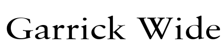 Garrick Wide Font Image
