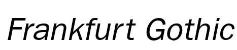 Frankfurt Gothic Font Image