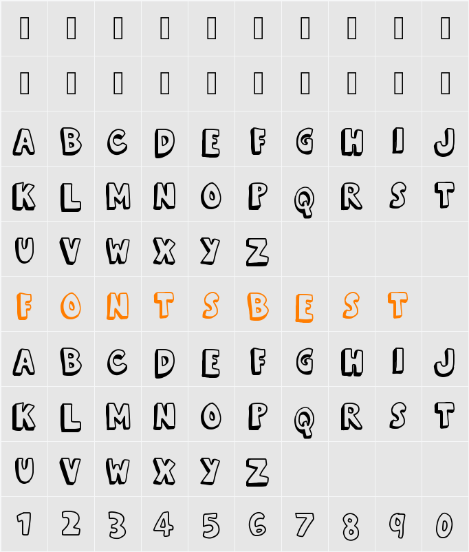 kevin eleven  Character Map