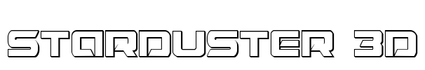 Starduster 3D Font Image