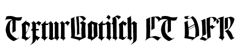 TexturGotisch LT DFR