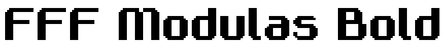 FFF Modulas Bold Font Image