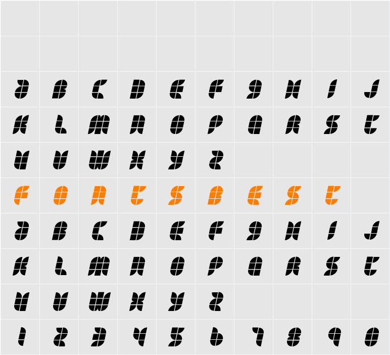 Eat your heart out Character Map