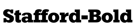 Stafford-Bold Font Image