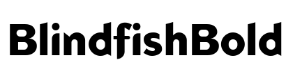 BlindfishBold Font Image