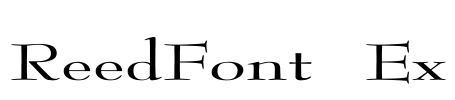 ReedFont Ex Font Image