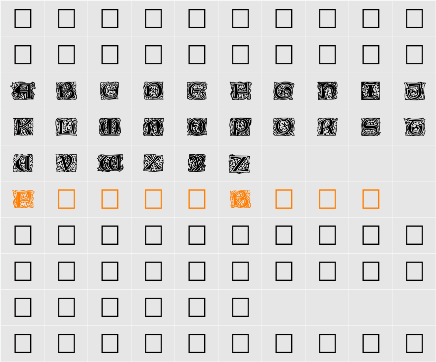 Jeff Character Map