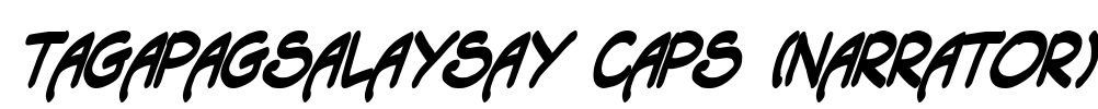 Tagapagsalaysay Caps (Narrator) Font Image