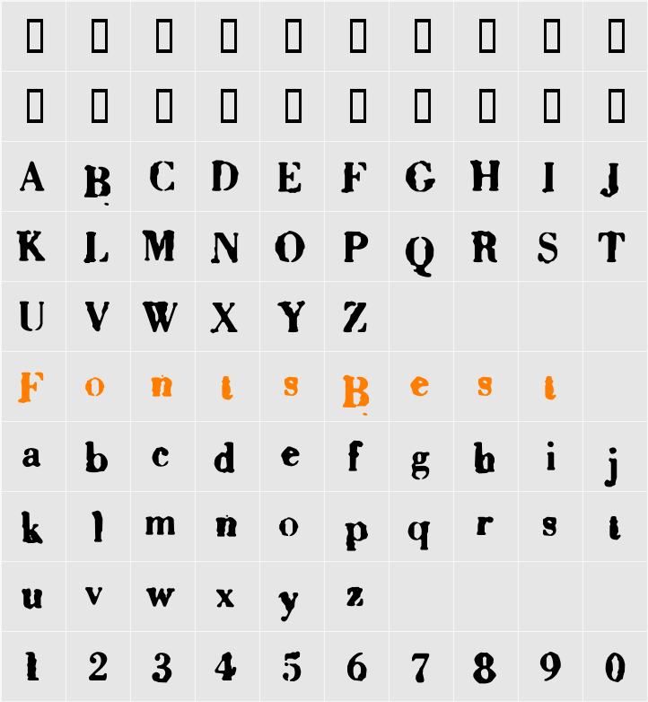 Sixty Character Map