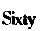 Sixty Font Image