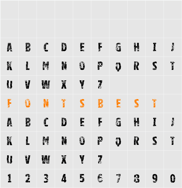 Vtks good luck for you Character Map