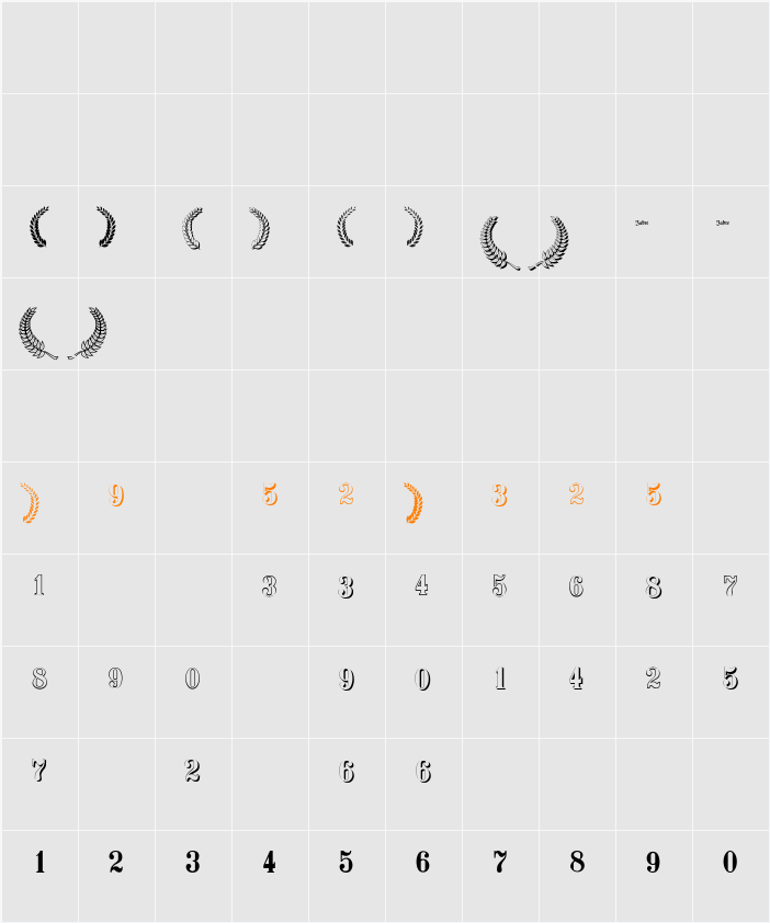 Youbilee Character Map