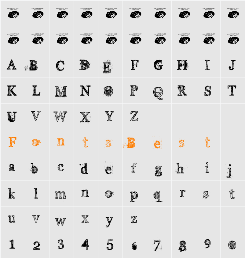 Everyday Ghost Character Map