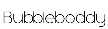 Bubbleboddy Font Image