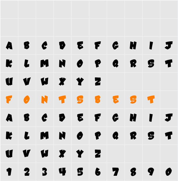 VTC-Karnival  Character Map