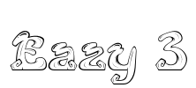 Eazy 3 Font Image