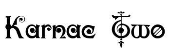 Karnac Two Font Image