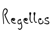 Regellos Font Image