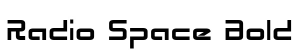 Radio Space Bold Font Image