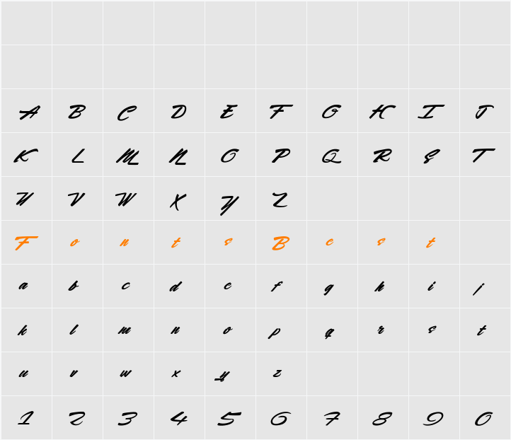 Rocking Season Character Map