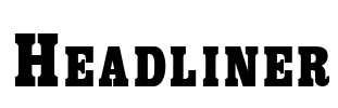 Headliner Font Image