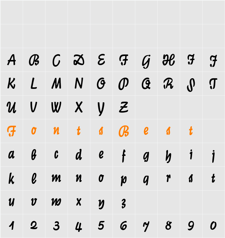 Graphic CAT Character Map